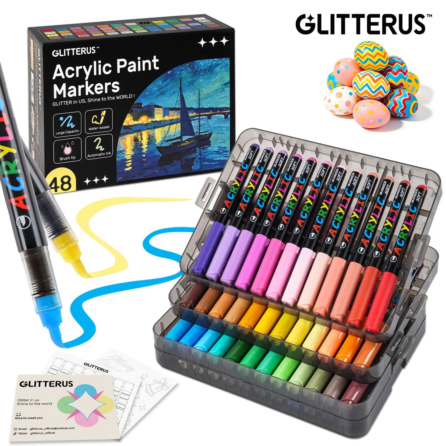 Glitterus Acrylic Markers