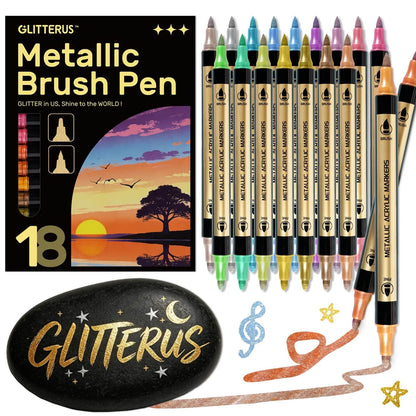 Glitterus Metallic Acrylic Paint Markers