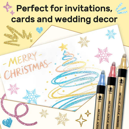Glitterus Metallic Acrylic Paint Markers
