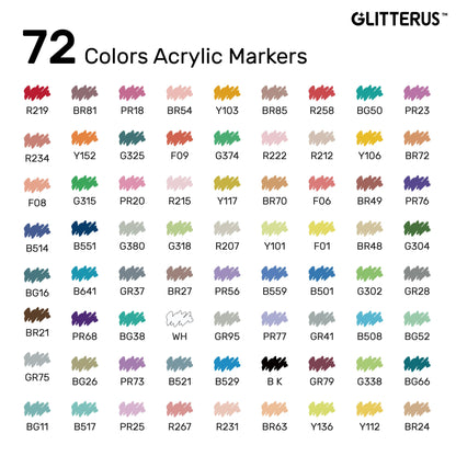 Glitterus Acrylic Markers