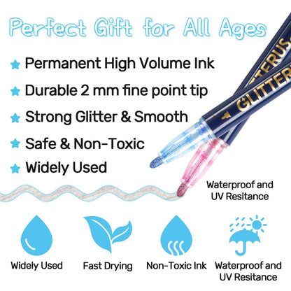 Glitterus Outline Shimmering Markers