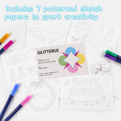 Glitterus Outline Shimmering Markers