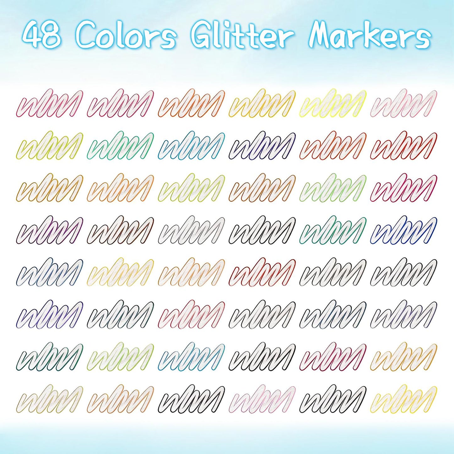 Glitterus Outline Shimmering Markers