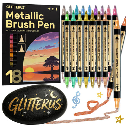 Glitterus Metallic Acrylic Paint Markers