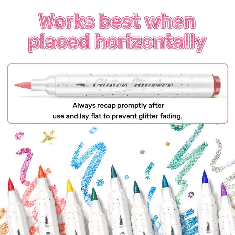 Glitterus Jumbo Bright Glitter Markers & Daubers