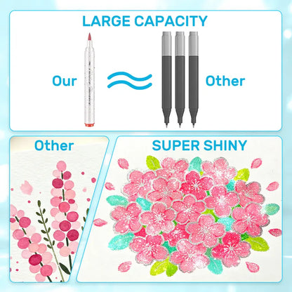 Glitterus Jumbo Bright Glitter Markers